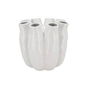 Luna White Tube Vase 28x28cm Nm