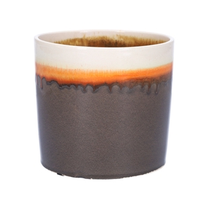DF03-884640447 - Pot Gus d12.6xh11.5 brown/orange