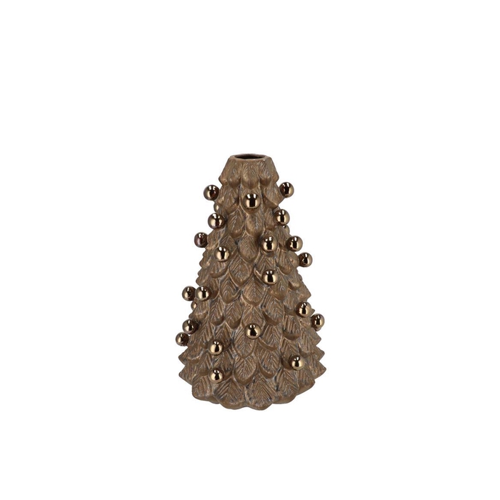 <h4>Mika X-mas Bronze Vase Tree 16x16x24cm</h4>