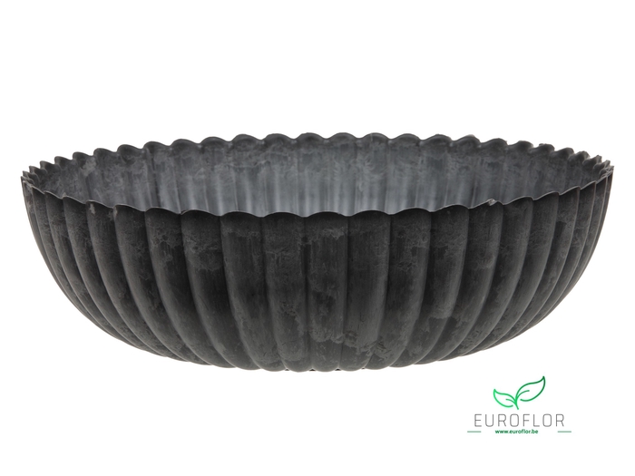 MELAMINE BOWL BASIC GREY D30X9CM