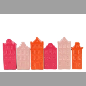 A'dam Houses Canal Vase Fuchsia Mix Ass 9x7x25cm Nm
