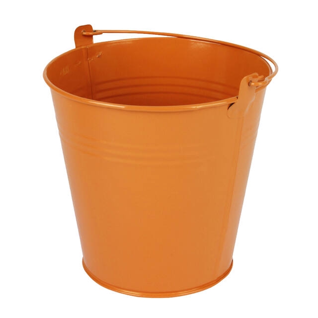 <h4>Bucket Sevilla zinc 15.5xH14.8cm ES14 / 15 orange</h4>
