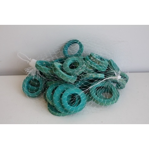 BAMBOO RINGS 5-6CM 200GR LIGHT BLUE