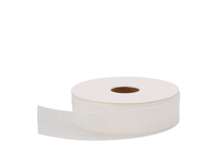 <h4>Ribbon Organza 00 White 50mx25mm</h4>