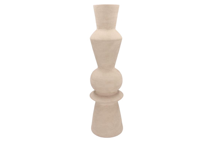 <h4>Lisboa Sand Vase Curves 20x20x72cm Nm</h4>