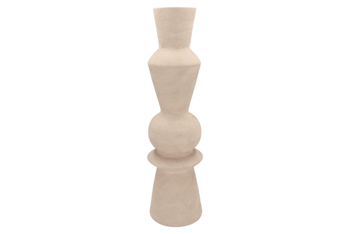 <h4>Lisboa Sand Vase Curves 20x20x72cm</h4>