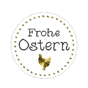 Pasen Sticker 39mm x500 Frohe Ostern