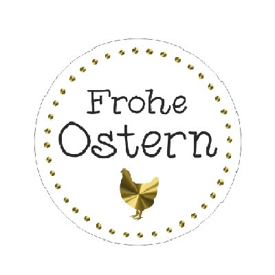 <h4>Pasen Sticker 39mm x500 Frohe Ostern</h4>