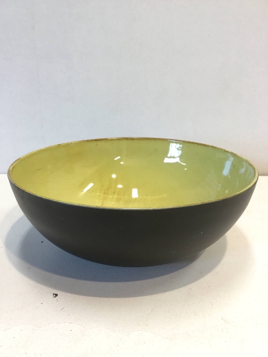 MELAMINE BOWL CHARROUX SHINY YELLOW 608+BROWN 20*20*H7,5