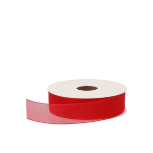 Ribbon Organza 20 Red 50mx25mm