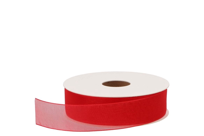 <h4>Ribbon Organza 20 Red 50mx25mm</h4>