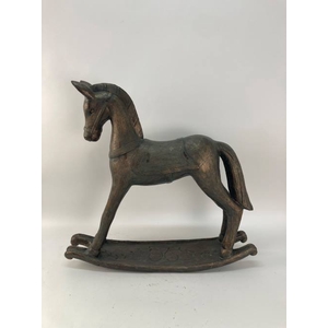 /ROCKING HORSE L65W17H62 brons$