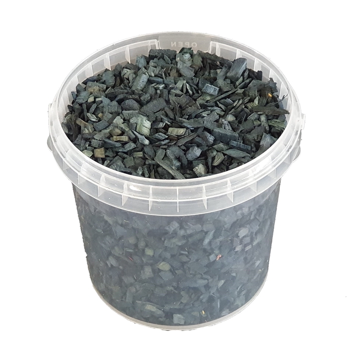 Wood chips 1 ltr bucket Black