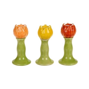 Candleholder Tulip 3 Ass.H12.5D6.3