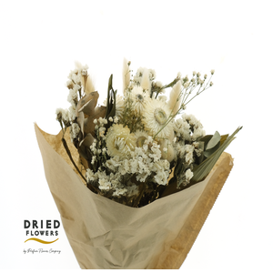 Dried Bouquet White x10