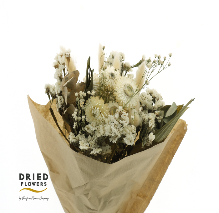 Dried Bouquet White x10