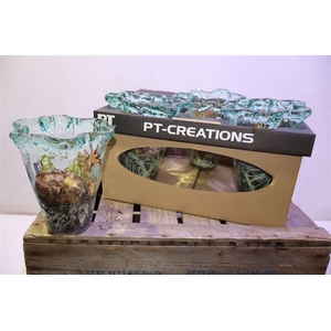 Arr Tete A Tete In Zware Glazen Vaas