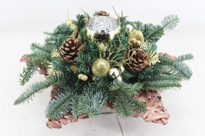 <h4>arr5 Kerst VV - Zink potje Ster goud</h4>