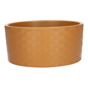 DF03-884724700 - Planter Napoli d18.5xh9 caramel matt