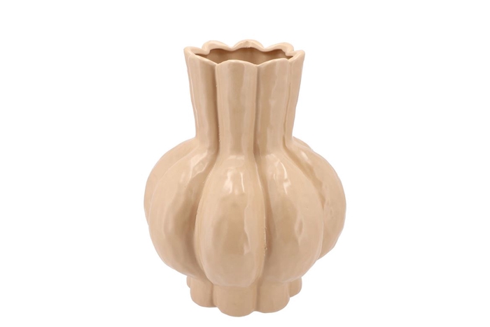 <h4>Garlic Sand Low Vase 28x35cm</h4>