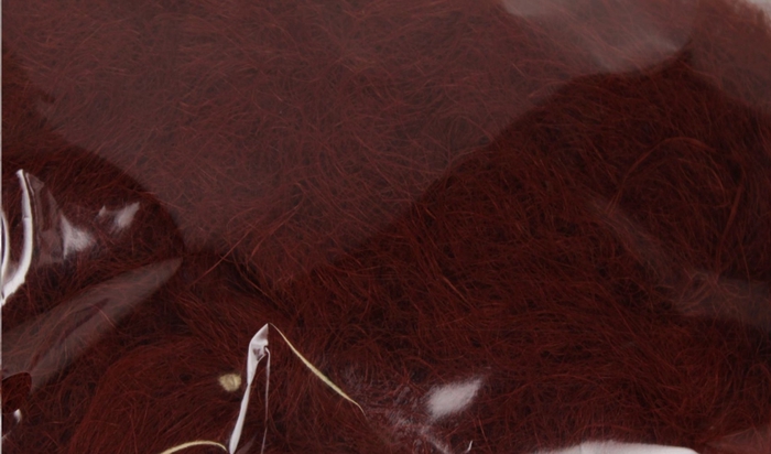 Fuzzy fibre 250 gram in poly Chocolate Brown