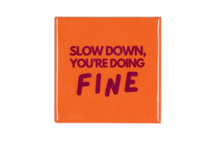 Tile Slow Down Orange 10x10x1cm Nm