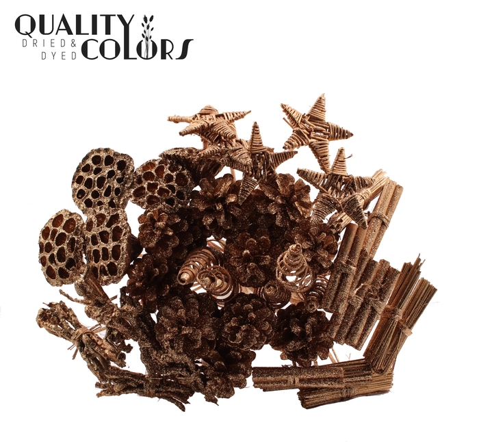 Bouquet Mix 40 stems Antique Gold + Glitter