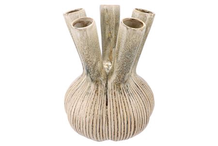 <h4>Aglio Straight Green Vase Active Glaze 26x26x35cm</h4>