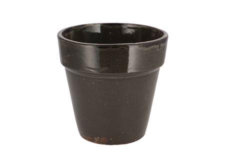 <h4>Ebbi Moss Black Pot Glaze 17x17cm Nm</h4>