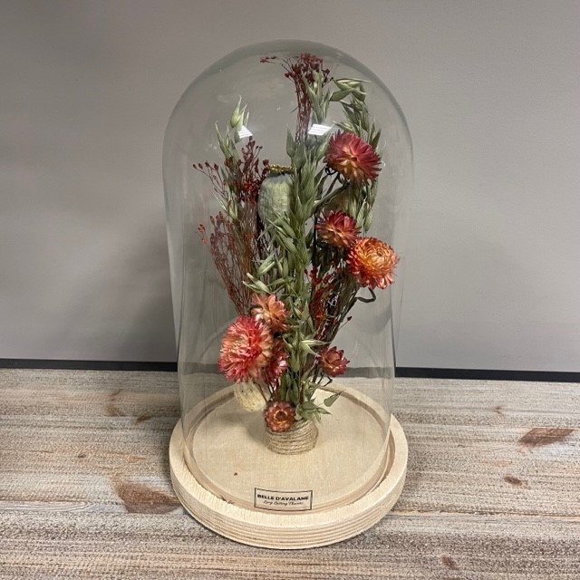 Stolp d17x28h mix oranje-geel droog