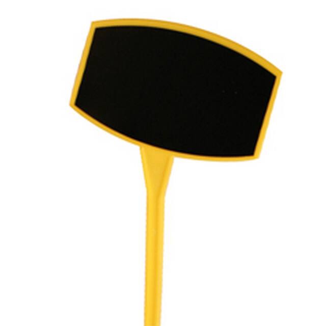 <h4>Plastic prijssteker 35cm geel/zwart</h4>