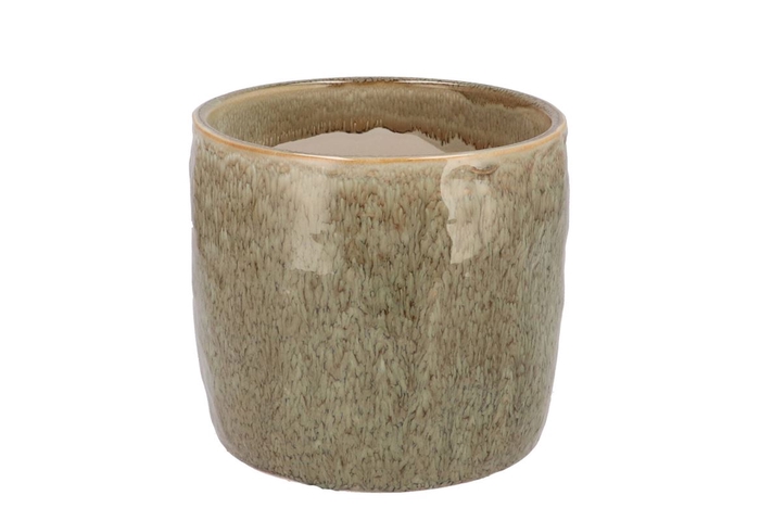 <h4>Iron Stone Sand Glazed Pot 16x15cm</h4>
