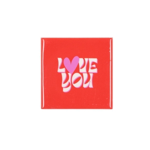 Tile Love You Orange 10x10x1cm