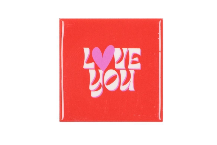 Tile Love You Orange 10x10x1cm