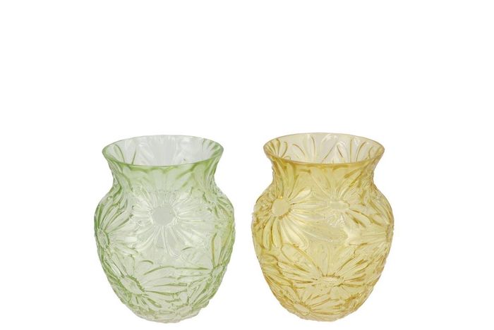 <h4>Lily Green Mix Vase Ass 16x19cm</h4>