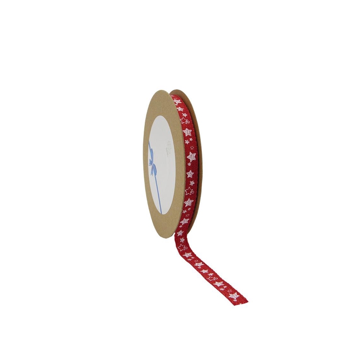 <h4>Kerst Lint ster 10mm 15m</h4>