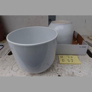 Keramiek Pot Glans Wit H20 D22