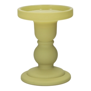 DF02-666826800 - Candle holder Liora d8.5xh11 green matt