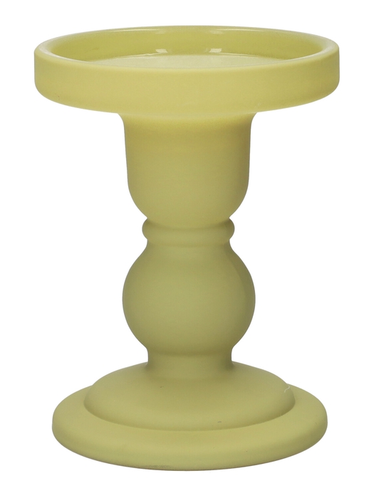 <h4>DF02-666826800 - Candle holder Liora d8.5xh11 green matt</h4>