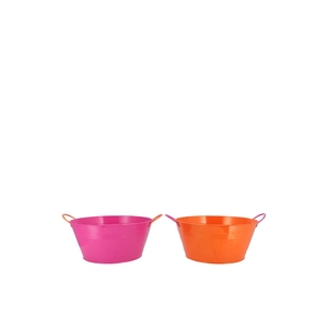 Zinc Basic Fuchsia/orange Ears Bowl 20x10cm