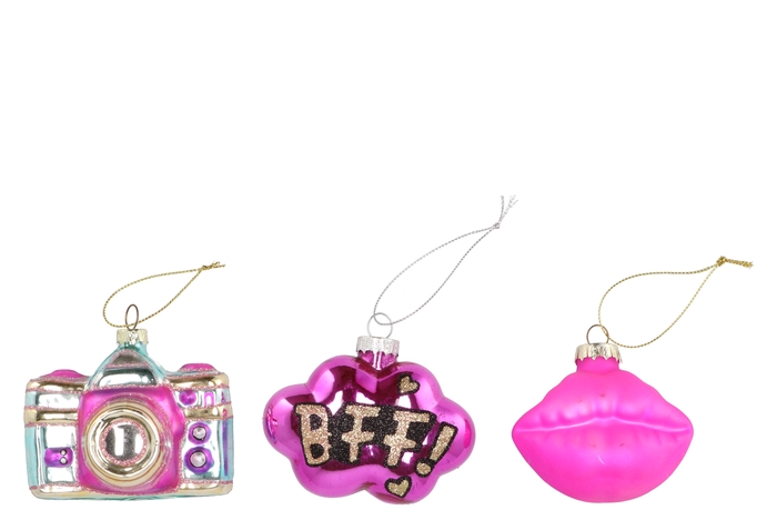 Glassball Ornaments Memories With Bff 11x5x7cm