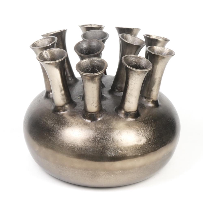 <h4>Alu Vase Antique Nickel O 50c</h4>