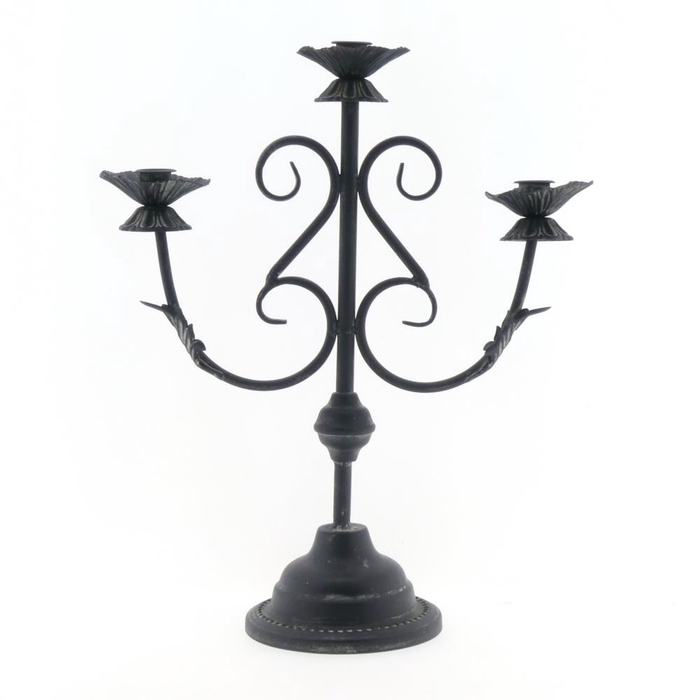 <h4>Candleholder 36x43 Ant. Black</h4>