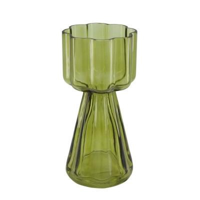 <h4>Glass Flower vase d12*25.5cm</h4>
