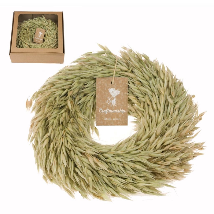 <h4>Wreath Haver 30cm Natural</h4>