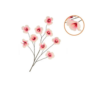 Silk Hibiscus Champagne Pink 125cm