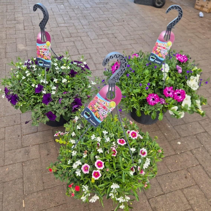 Hangpotten 37 cm met waterreservoir diverse mixen