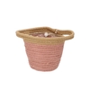 Tripoli Basket Pot Pink 15x14cm Nm