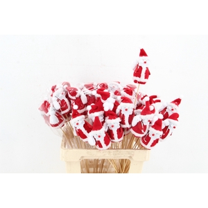 Stick Snowman Xmas Red 26322