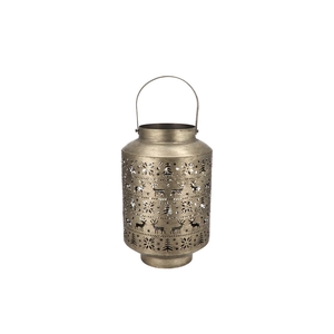 Kaya Gold Lantern X-mas Metal 21x33cm